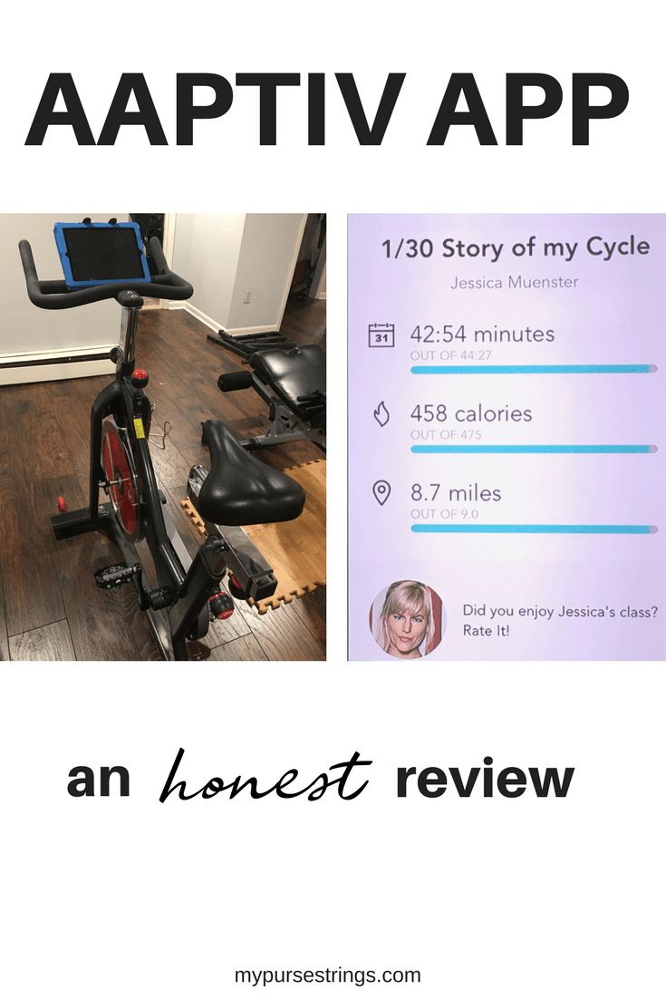 Looking for a home workout at home on a spin bike? Find out how the Aaptiv app compares to the Peloton app. #homegym #fitness
