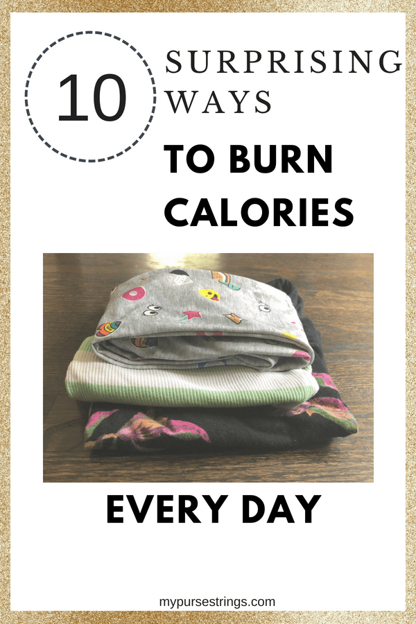 Wondering how many calories you burn throughout the day? From household chores to playing with your kids, see how you can burn extra calories throughout the day #fitmom #weightloss #fitness