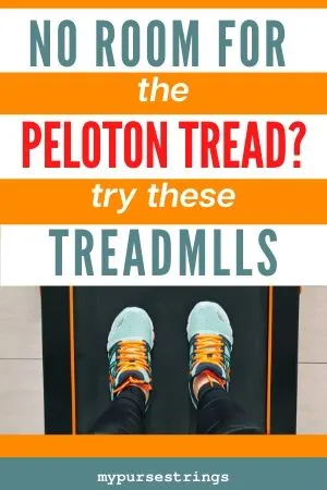 no room for the peloton tread running shoes on treadmill