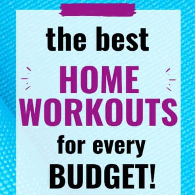 blue background home workouts