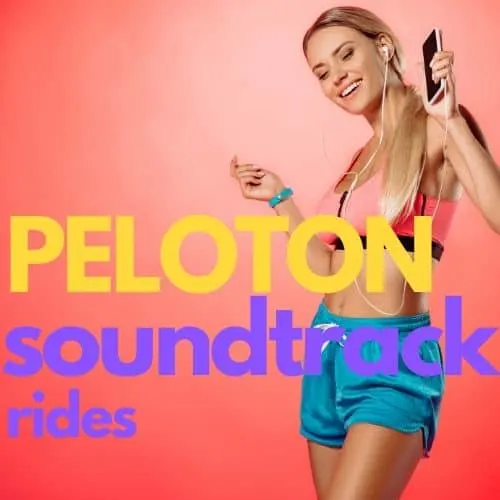 girl playing iphone music peloton