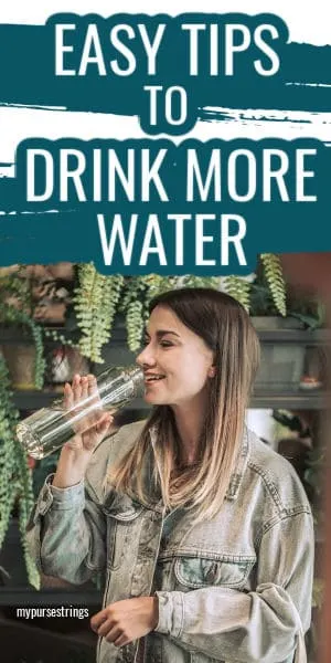 woman drinking water bottle