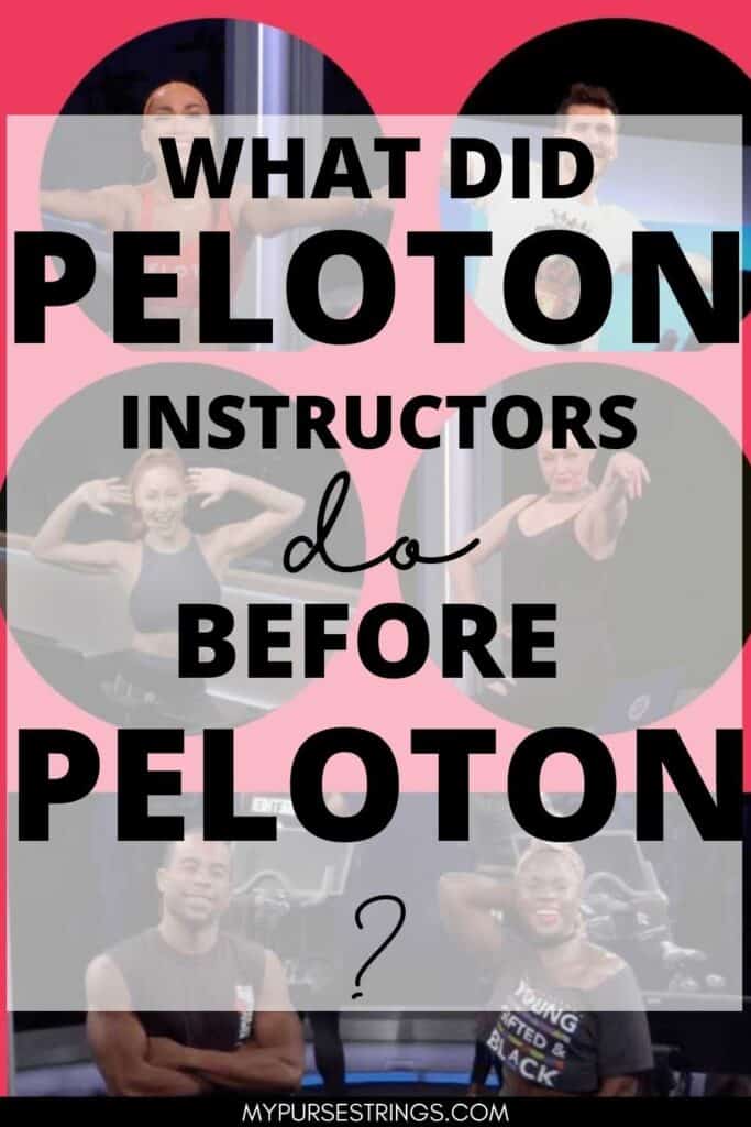 what did peloton instructors do before peloton white box red background