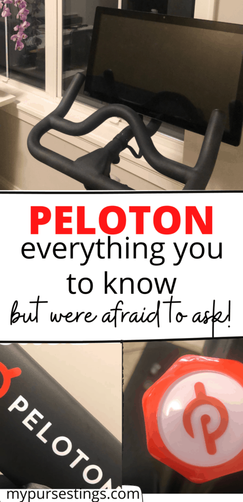 Peloton screen and knob