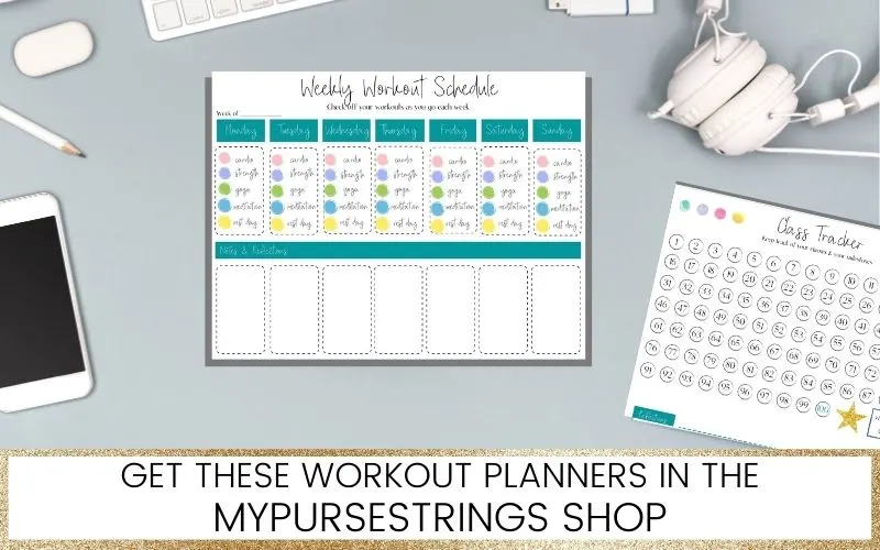 peloton inspired workout planners