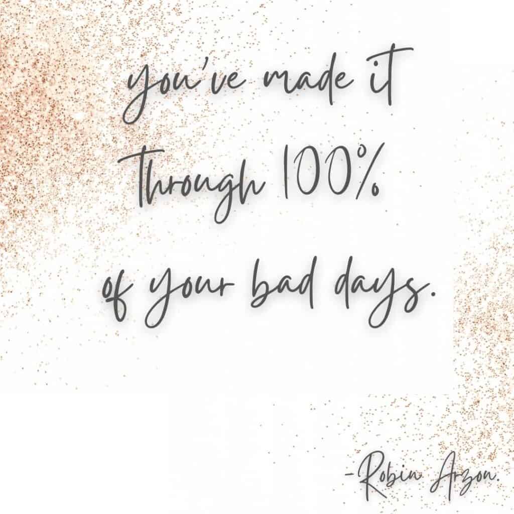 robin arzon bad days quote