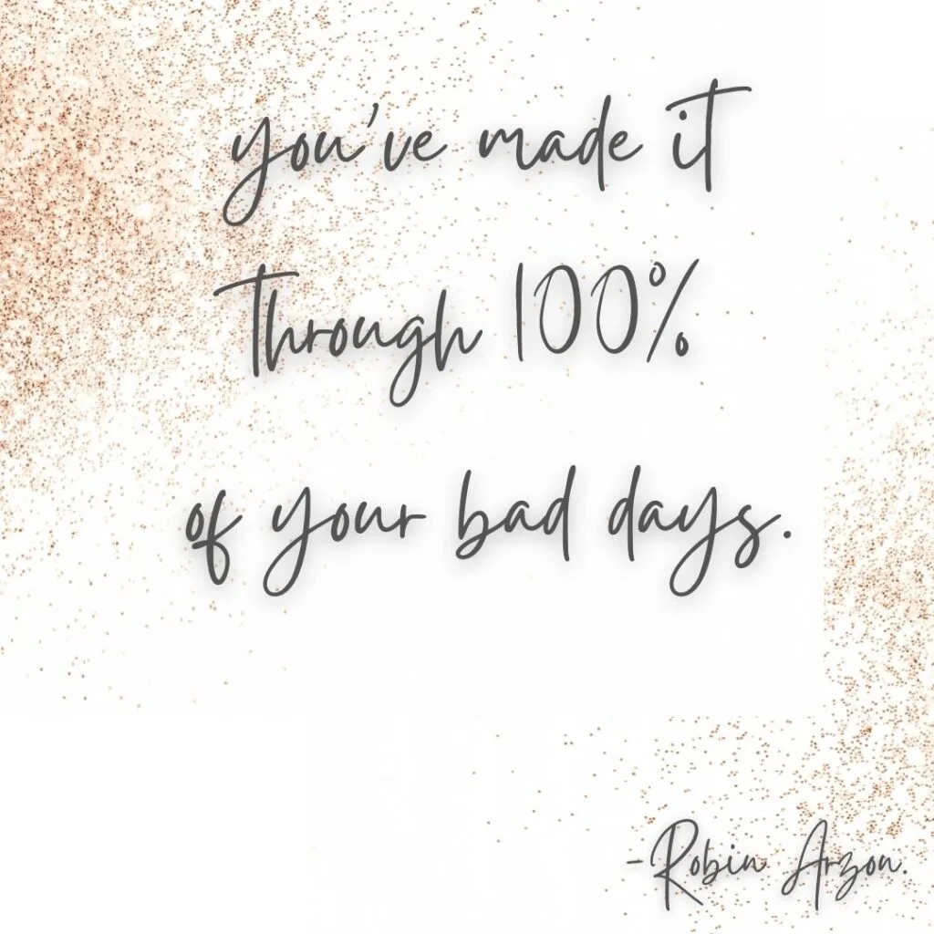 robin arzon bad days quote