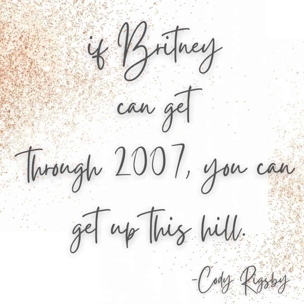 cody rigsby britney quote