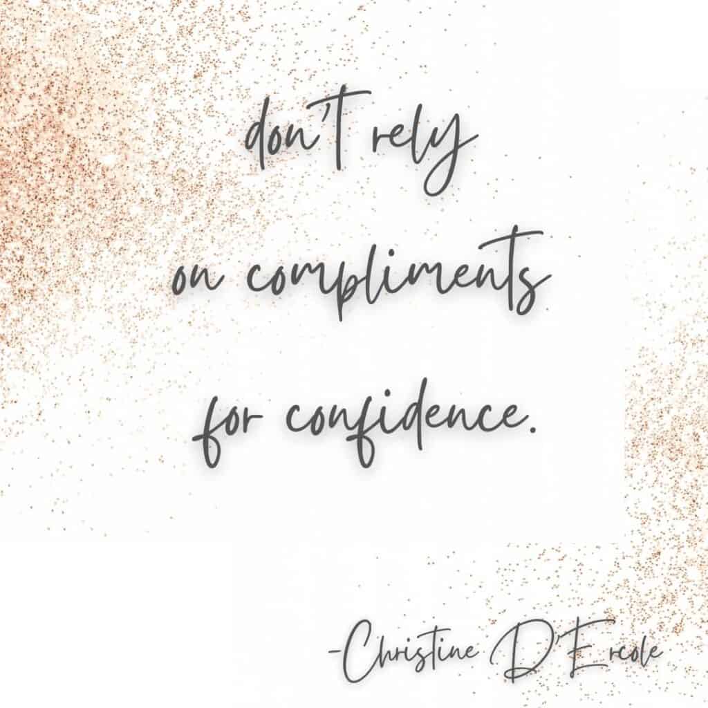 christine d'ercole confidence quote