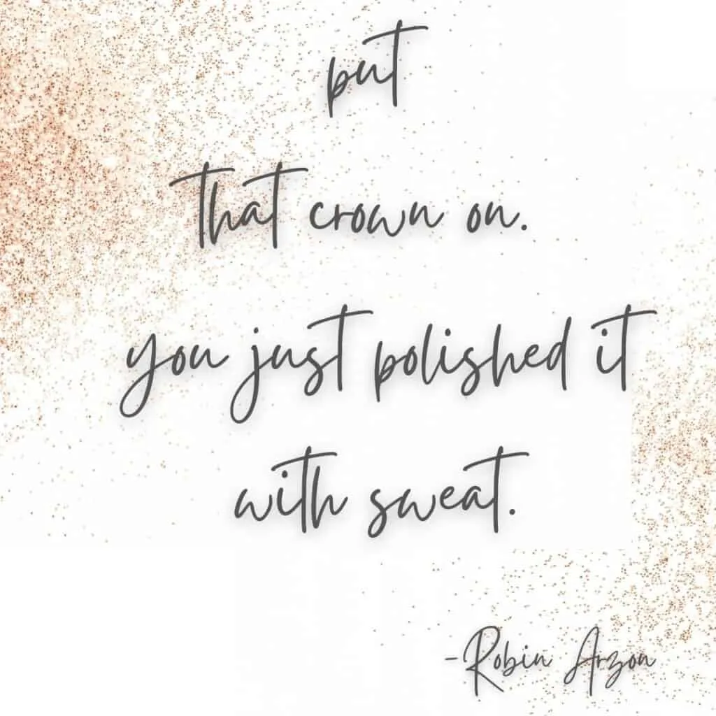 robin arzon sweat quote