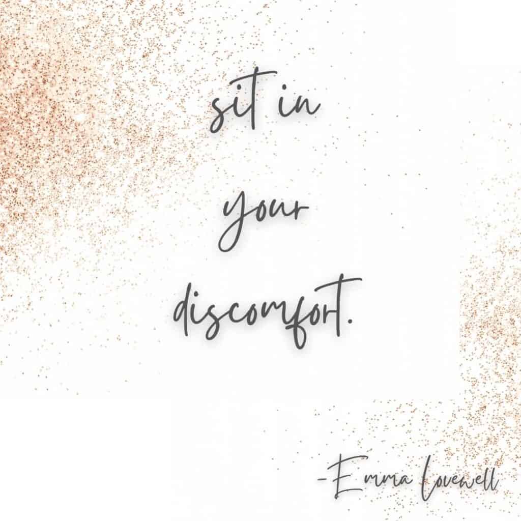 emma lovewell discomfort quote