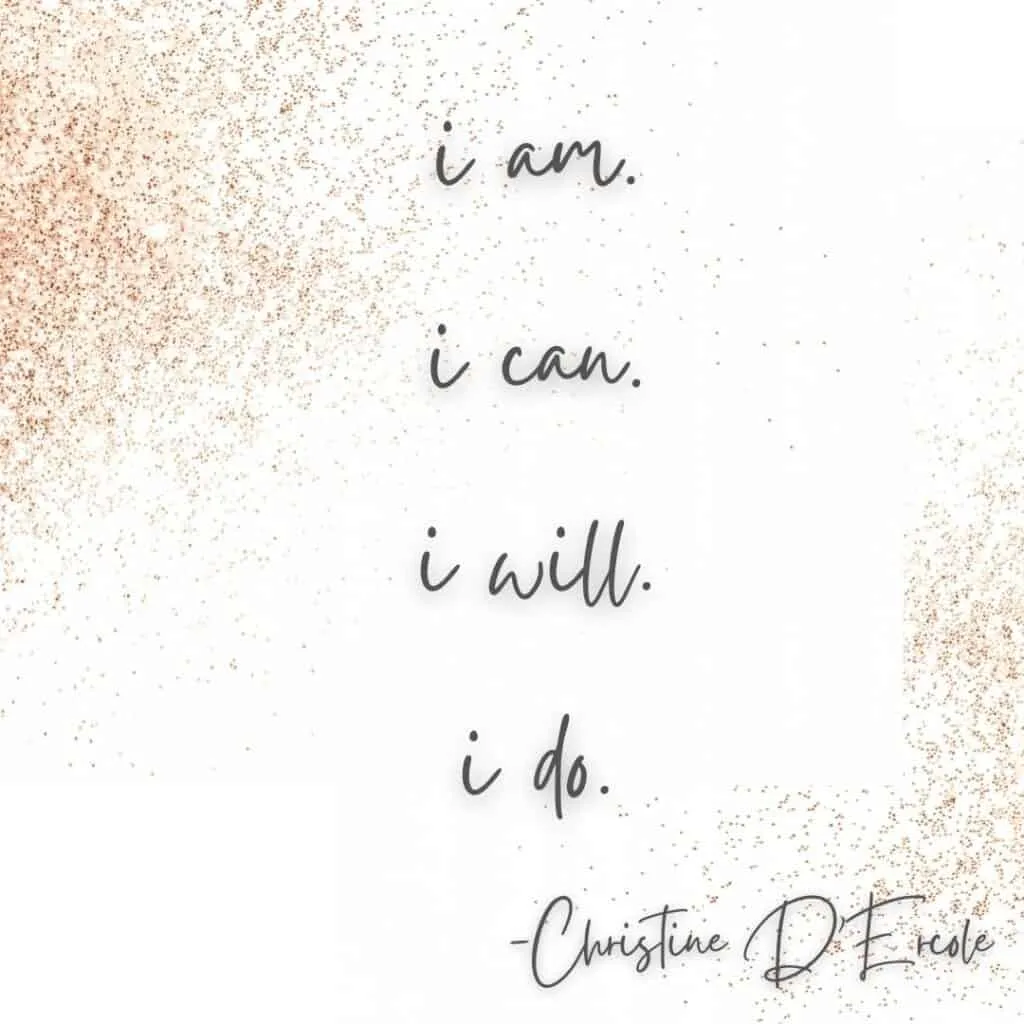 christine d'ercole i am quote