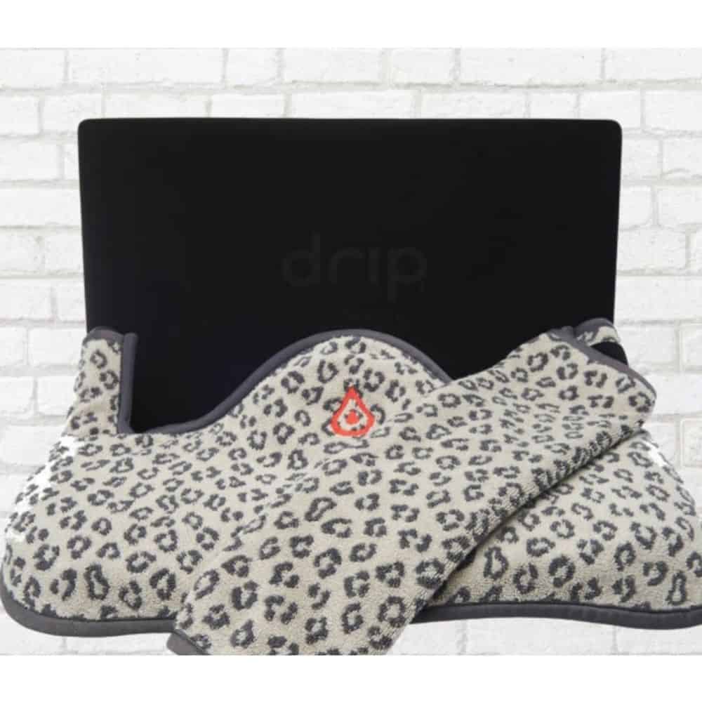 leopard print drip towel for Peloton accessory