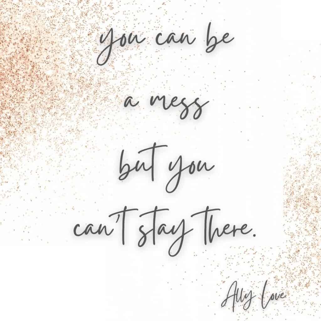 ally love mess quote