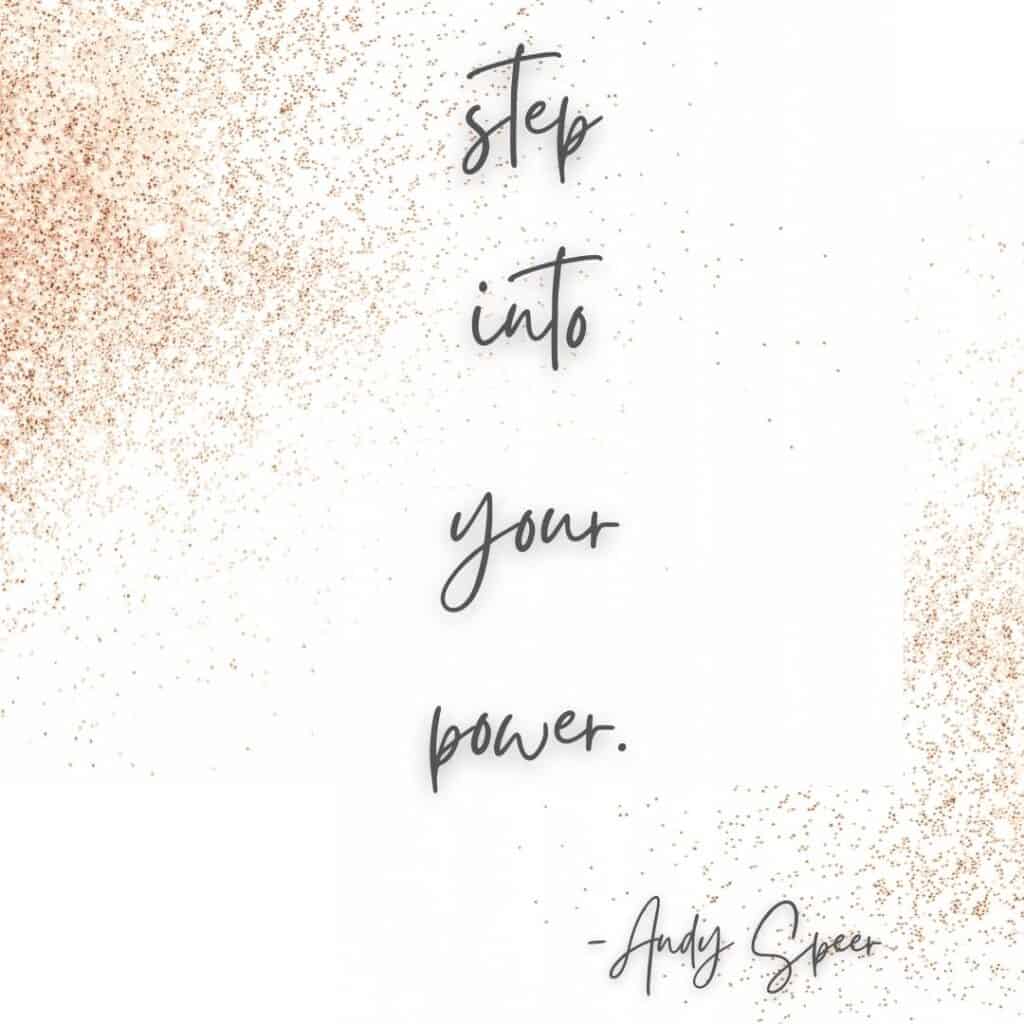 andy speer power quote