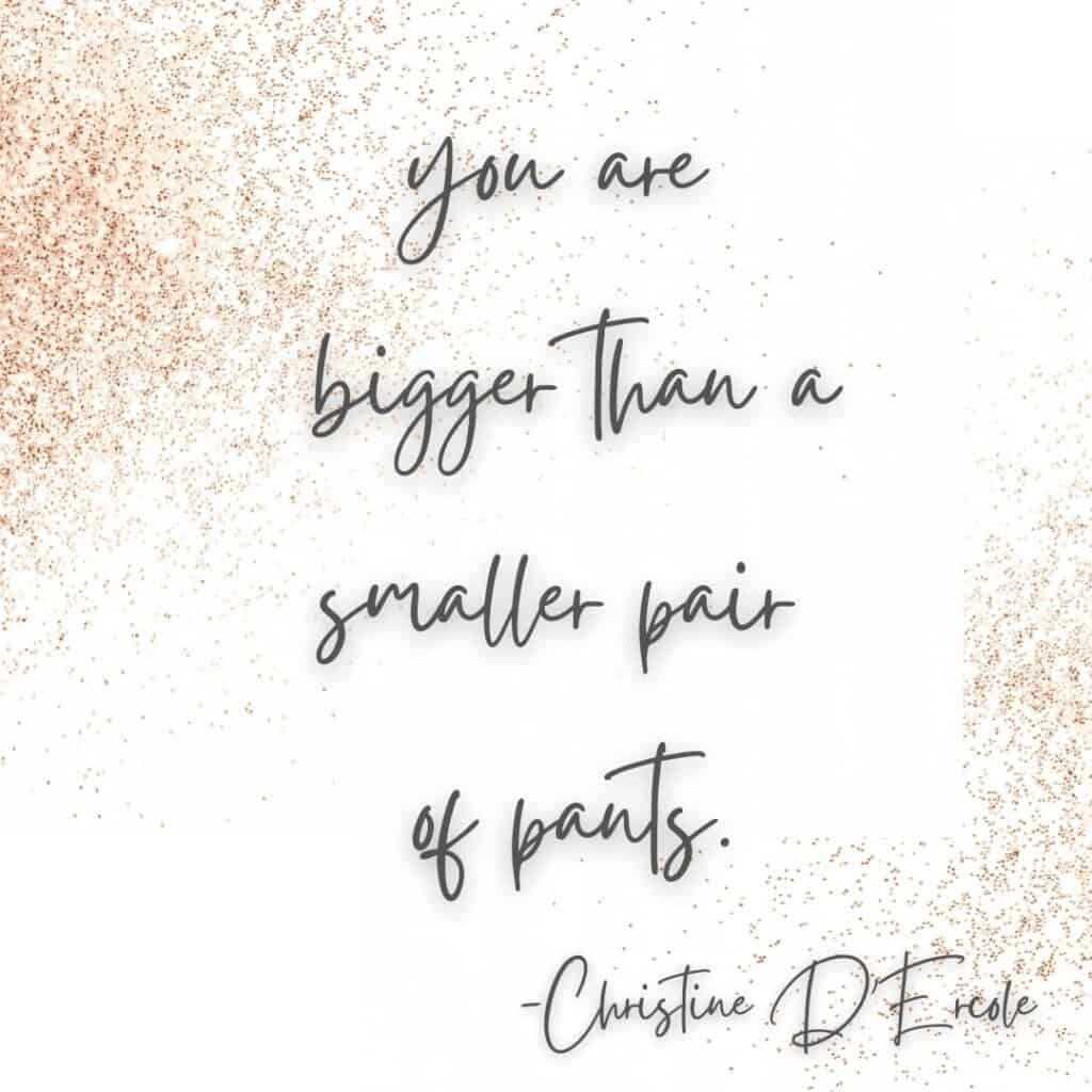 christine d'ercole pants quote