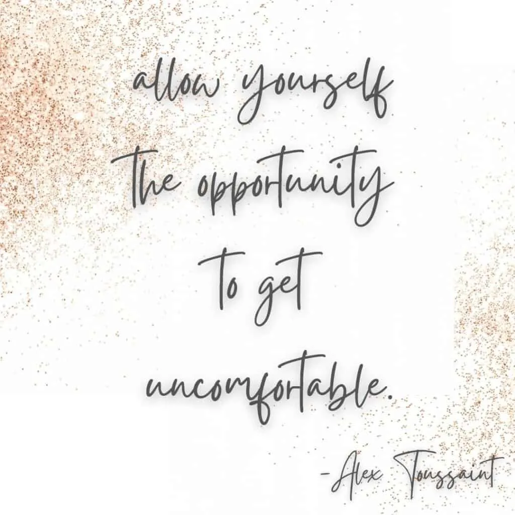 alex toussaint uncomfortable quote