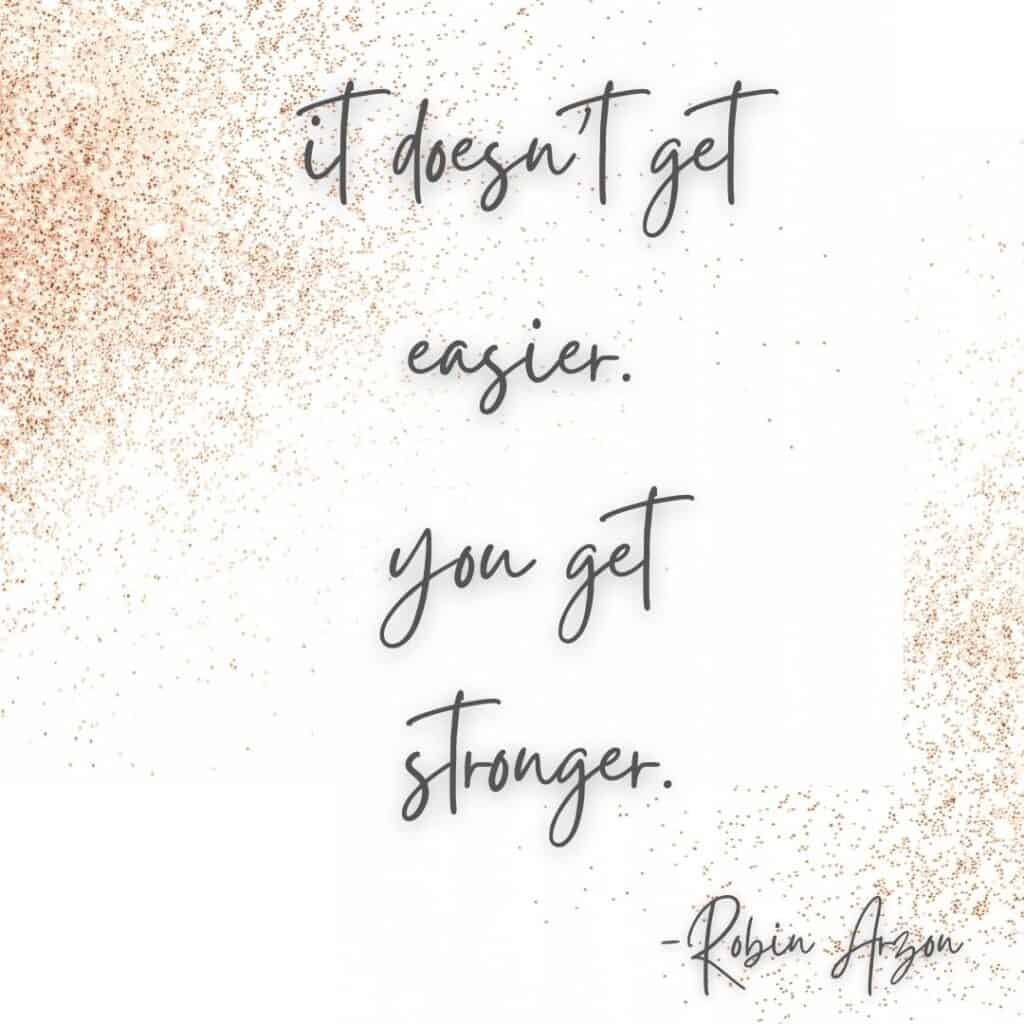 robin arzon stronger quote