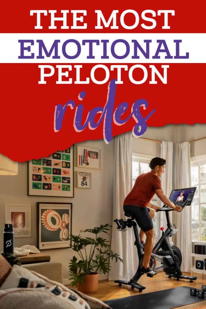 man riding Peloton