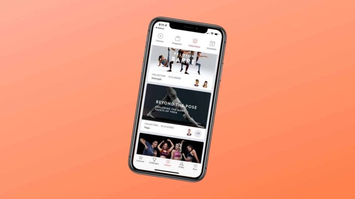peloton app iphone orange background