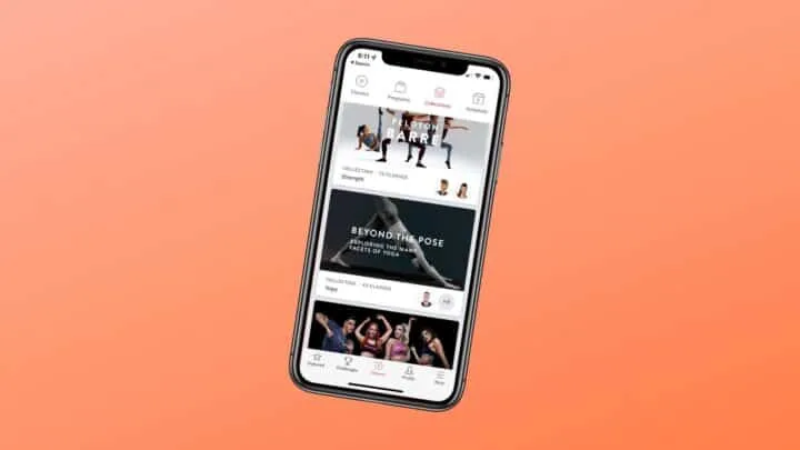 peloton app iphone orange background
