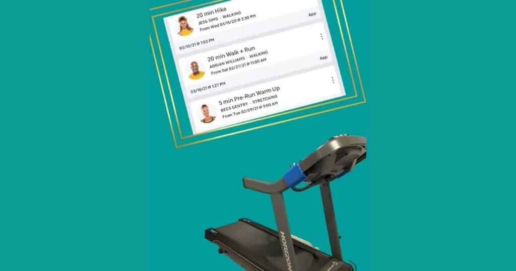 horizon treadmill with Peloton classes