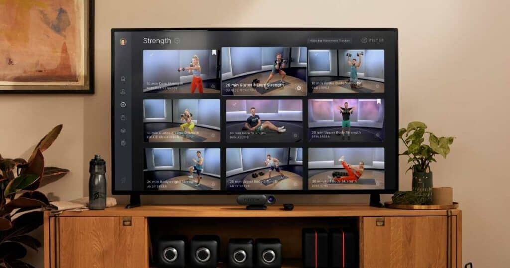 Peloton strength classes listed on TV