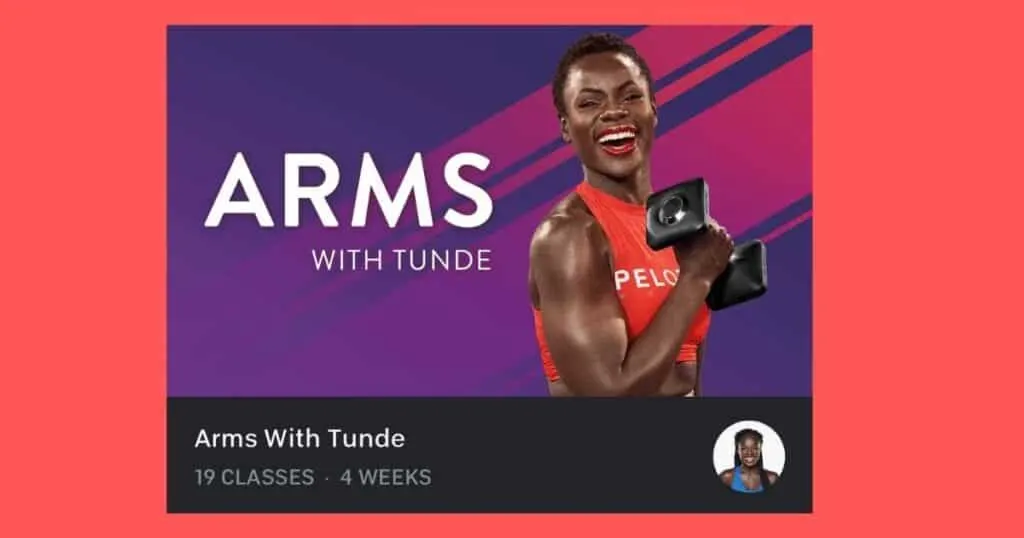 arms with tunde program red background