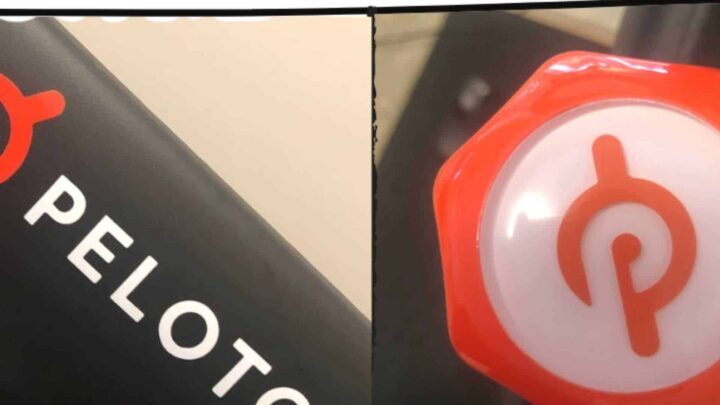 peloton logo on resistance knob