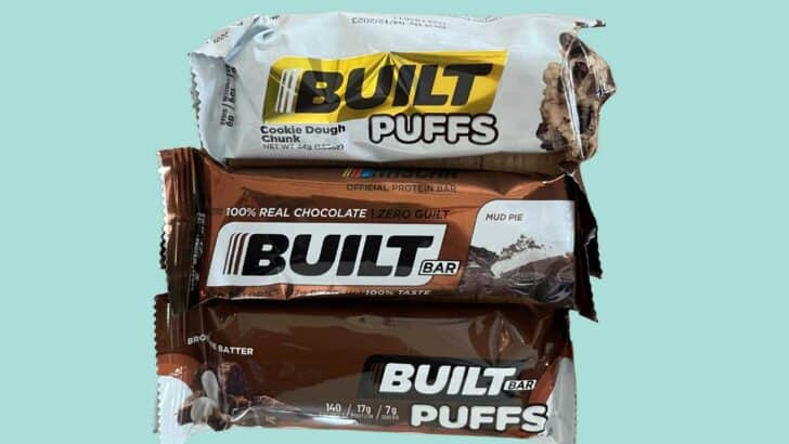 3 Built Bars in wrappers