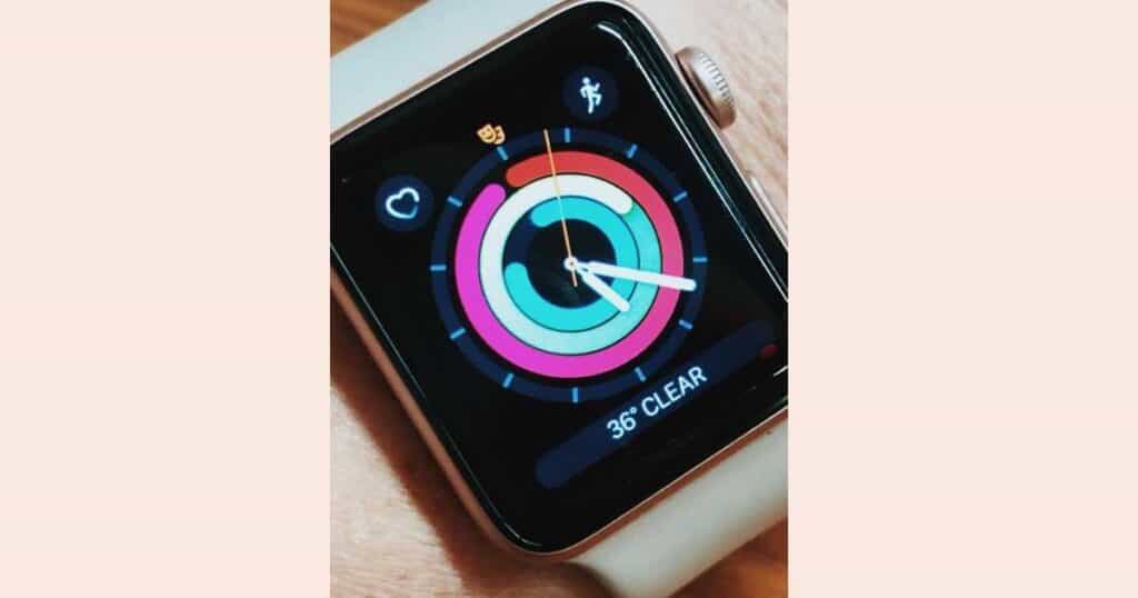 apple watch on wrist