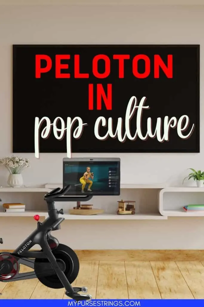 peloton in front of tv