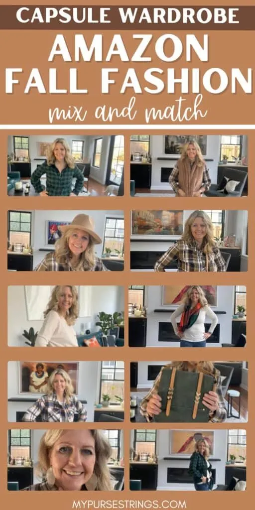 collage of Amazon fall clothes