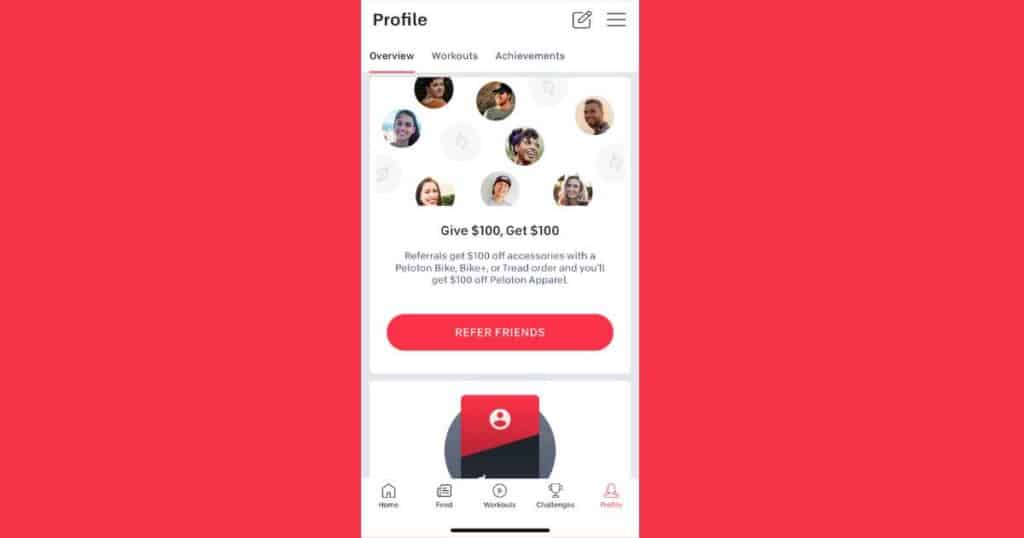 peloton app refer friends