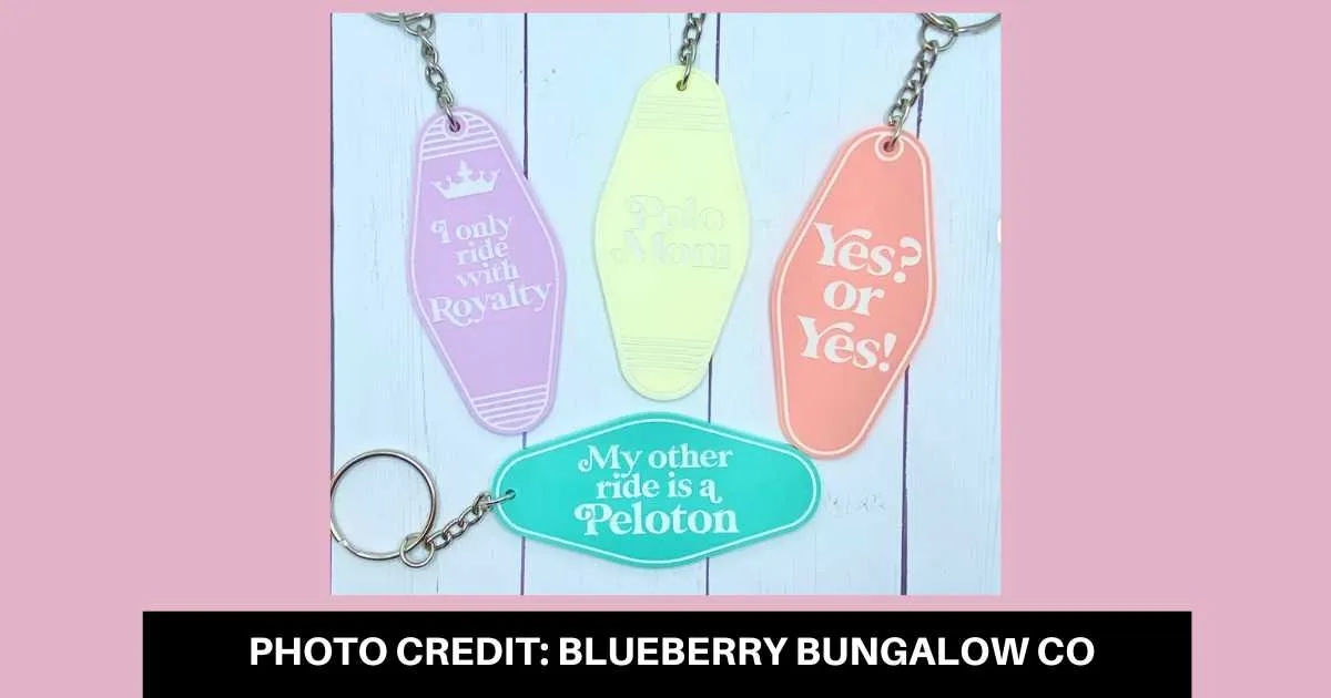 Blueberry Bungalow Co Retro Keychains & Watchbands