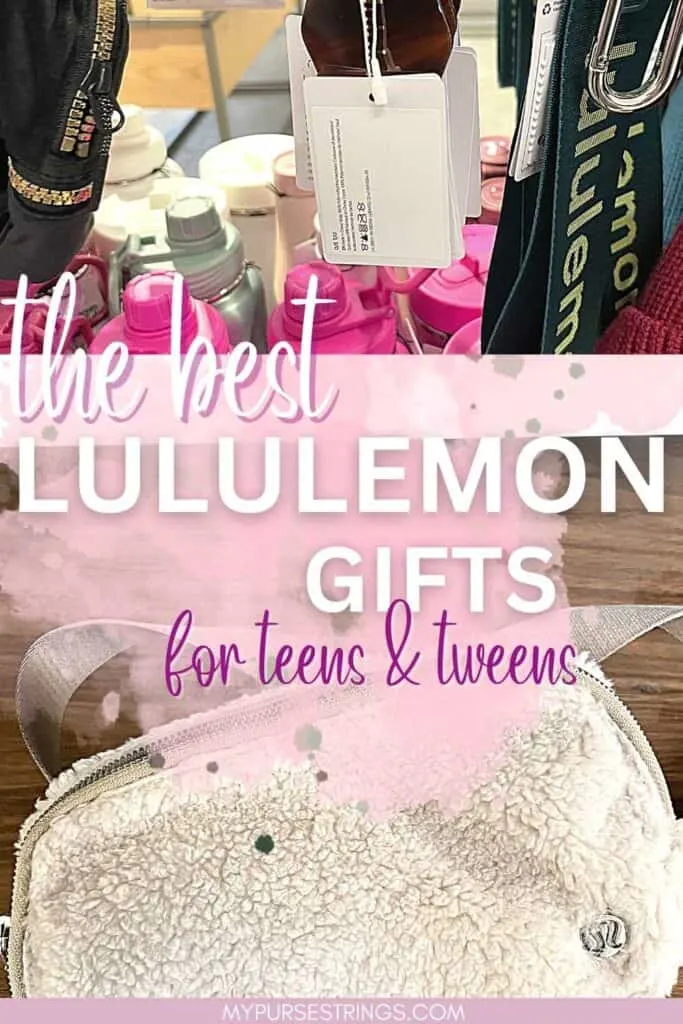 pink writing gifts from lululemon