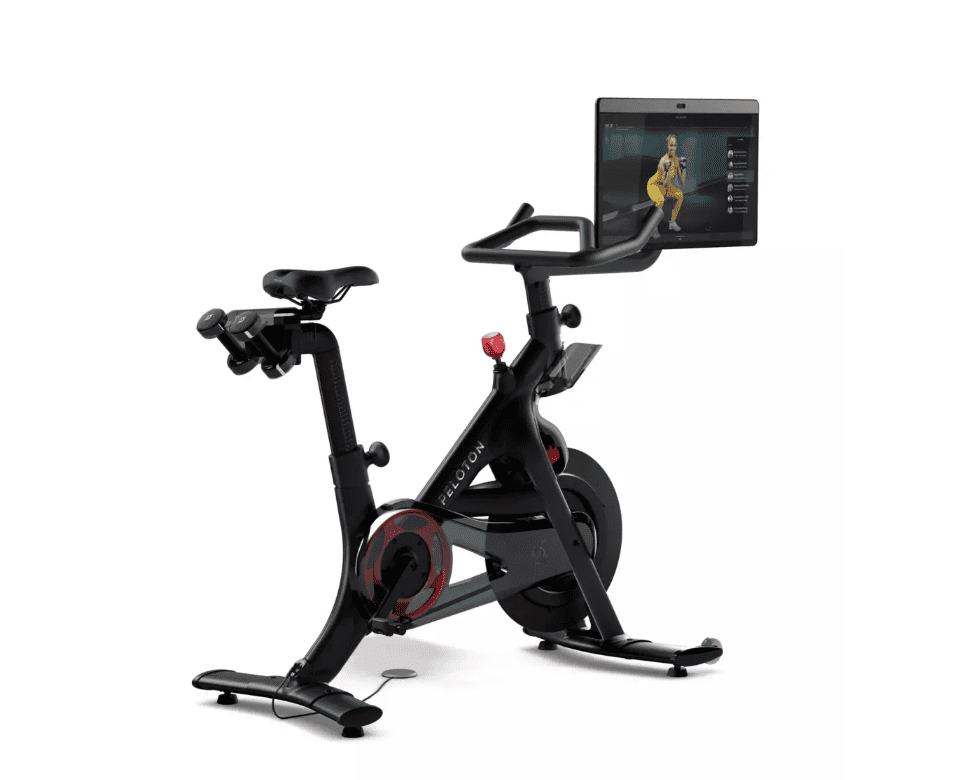 Peloton Bike+ | Indoor Stationary Exercise Bike with 24 HD, Anti-Reflective Rotating Touchscreen