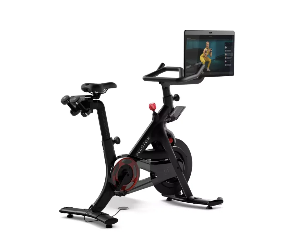 Peloton Bike+ | Indoor Stationary Exercise Bike with 24 HD, Anti-Reflective Rotating Touchscreen