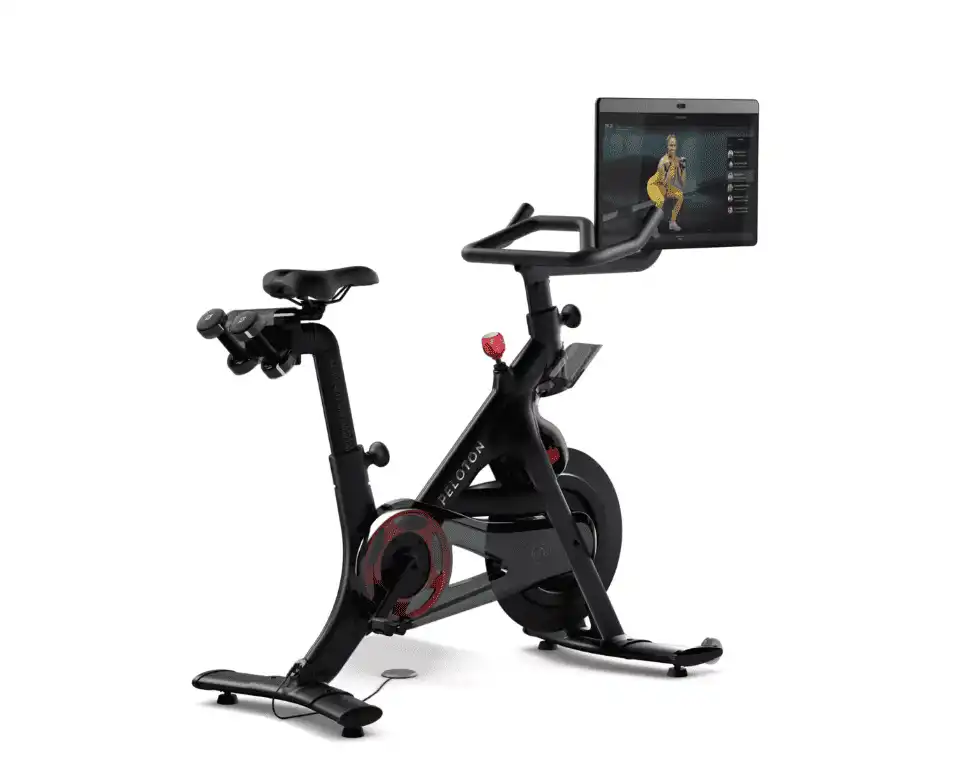 Peloton Bike+ | Indoor Stationary Exercise Bike with 24” HD, Anti-Reflective Rotating Touchscreen