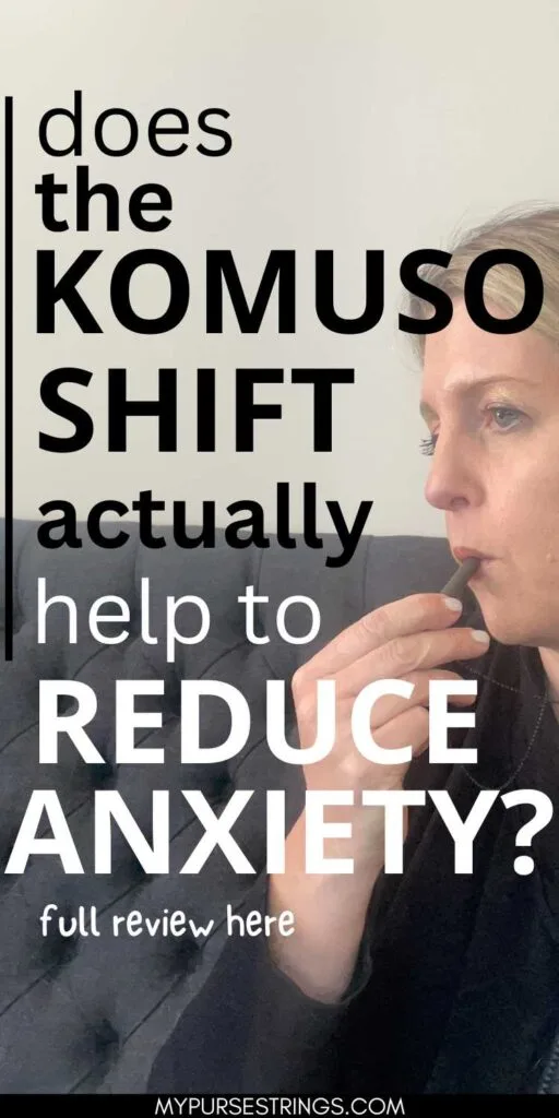 gray white black text woman using Komuso Shift