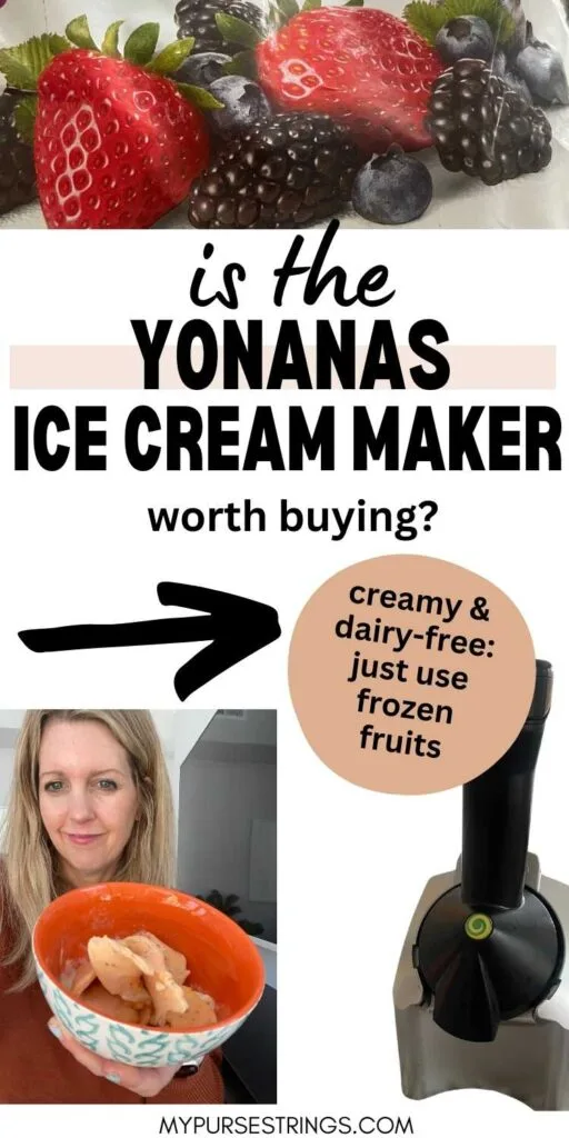 Yonanas lets you make ice cream out of frozen fruit. No sugar or dairy!