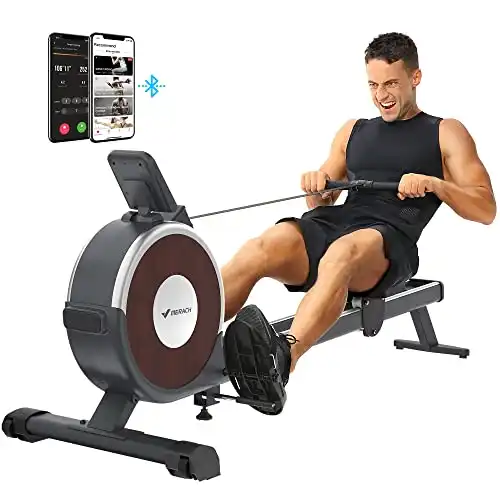 Merach Rowing Machine, Smart Magnetic Rower Machine