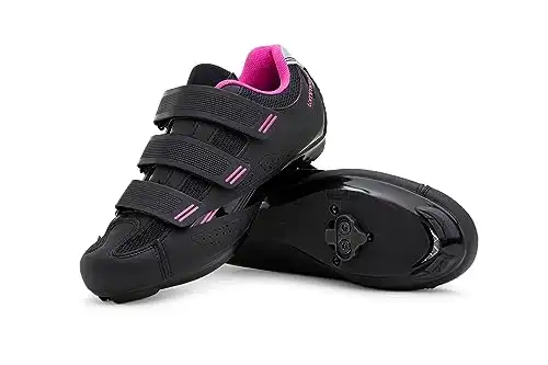 Tommaso Pista Indoor Cycling Shoes Compatible with SPD or Look Delta