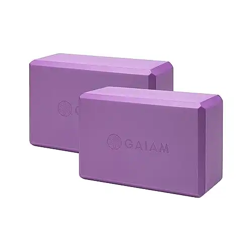 Gaiam Essentials Yoga Block (Set Of 2) Soft Non-Slip Foam, Yoga