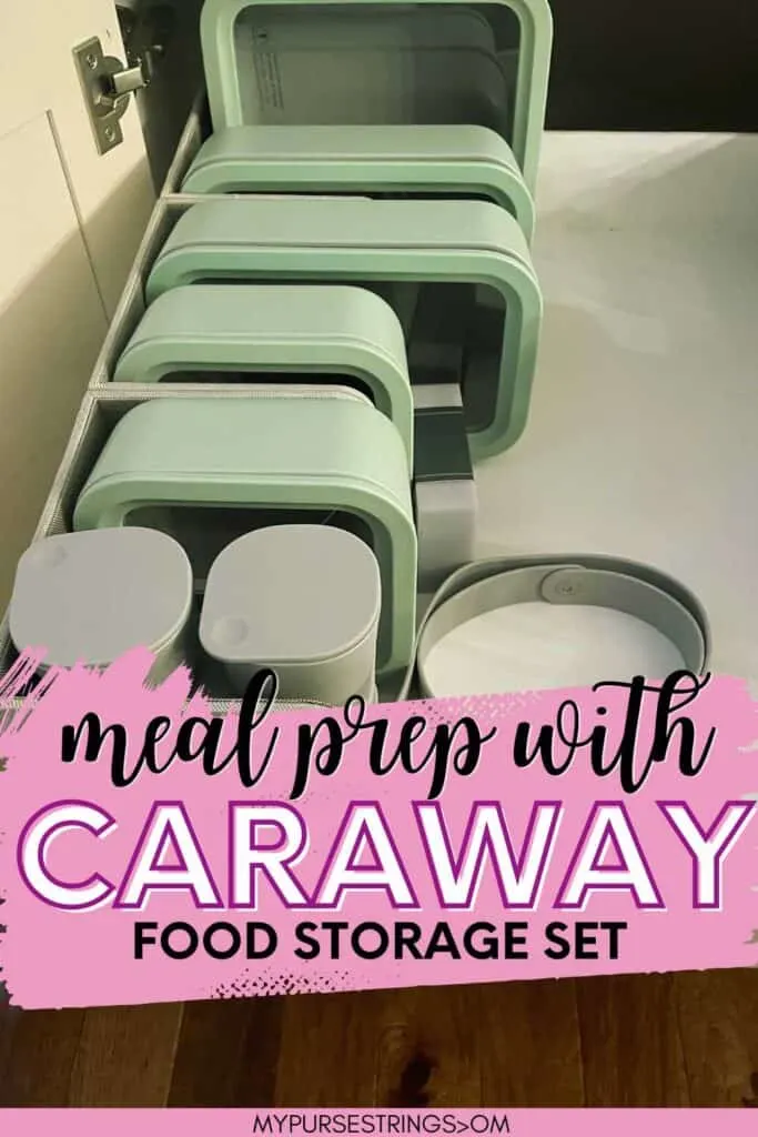 light green caraway containers in drawer