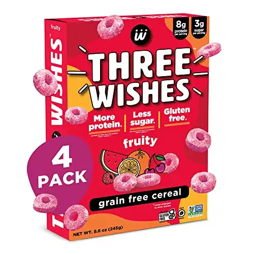 Three Wishes Cereal - Fruity, 4 Pack