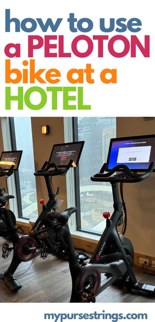 white pinterest pin colorful letters how to use a peloton bike at a hotel